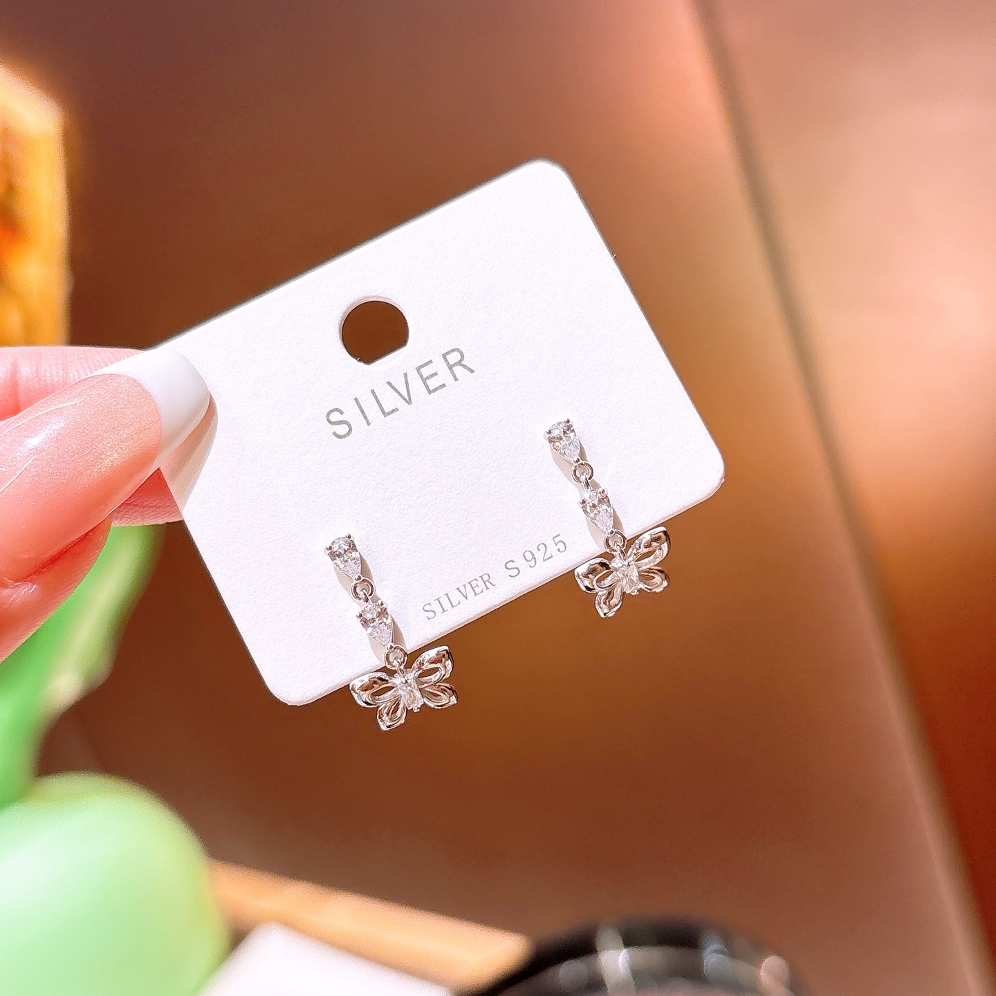 Hypoallergenic Silver Earrings Fashion Engagement Gold