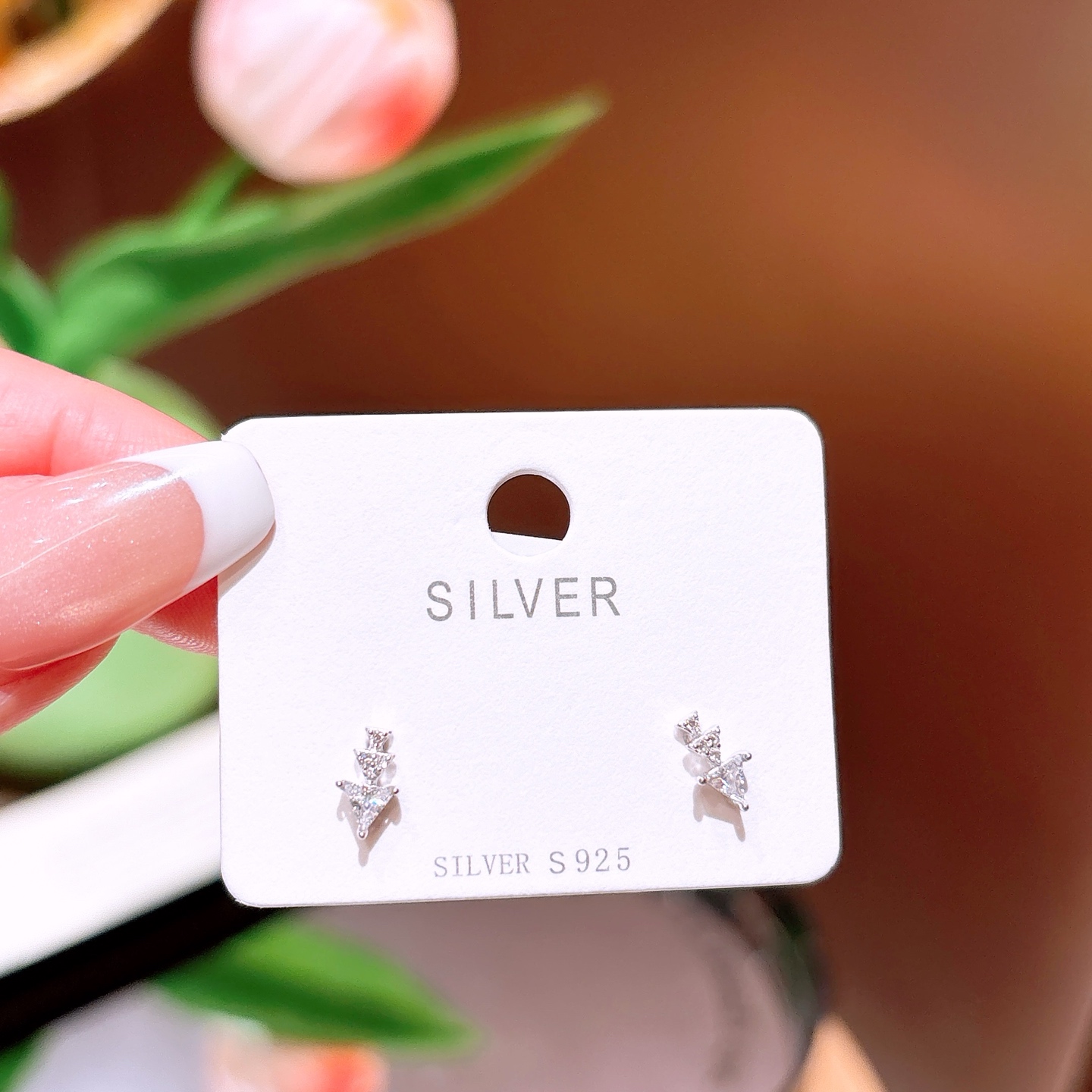 Fine Silver Earrings Vintage Self-love Gold