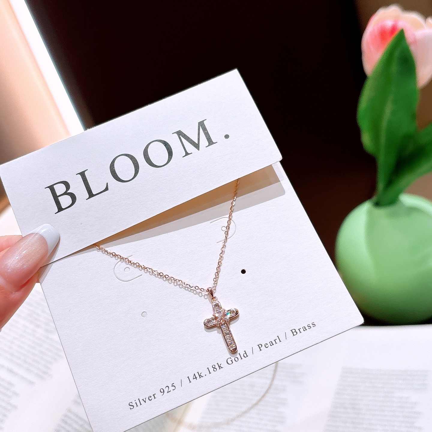 Hypoallergenic Silver Necklace Korean Style Bestie Gift Silver