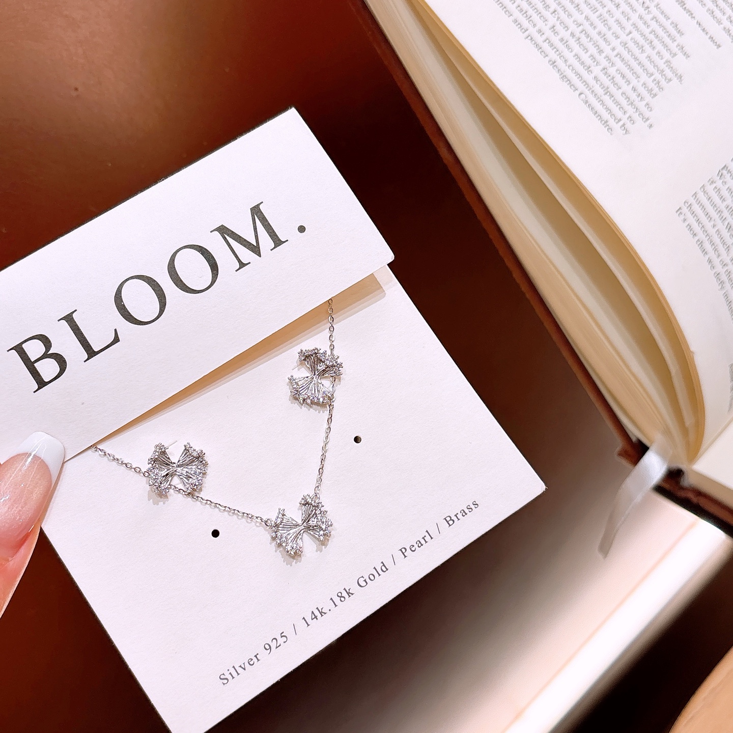 Nickel Free Silver Earrings & Necklace Set Ins Style Housewarming Gold