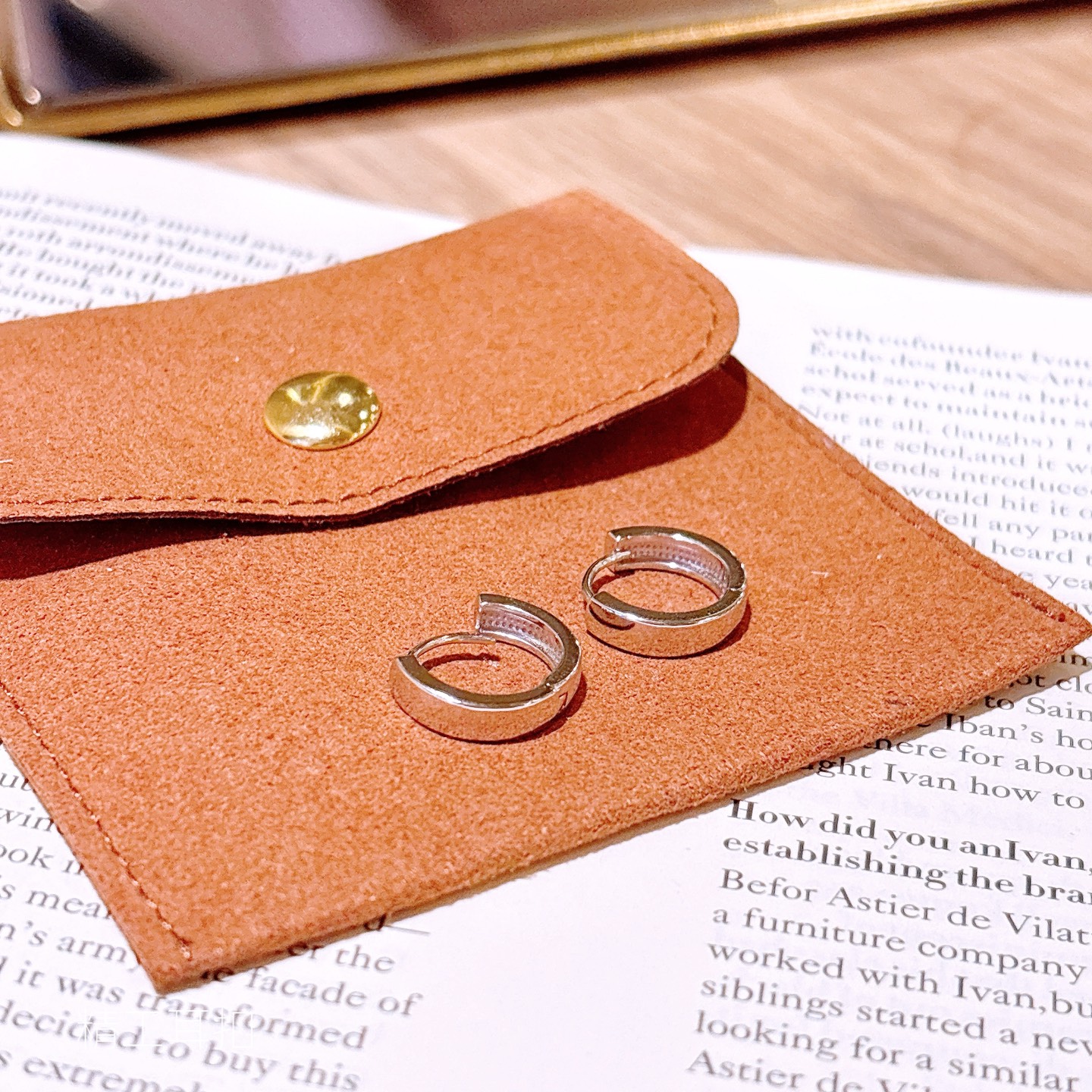 Fine Silver Ear Cuffs Ethereal Wedding Registration Gold