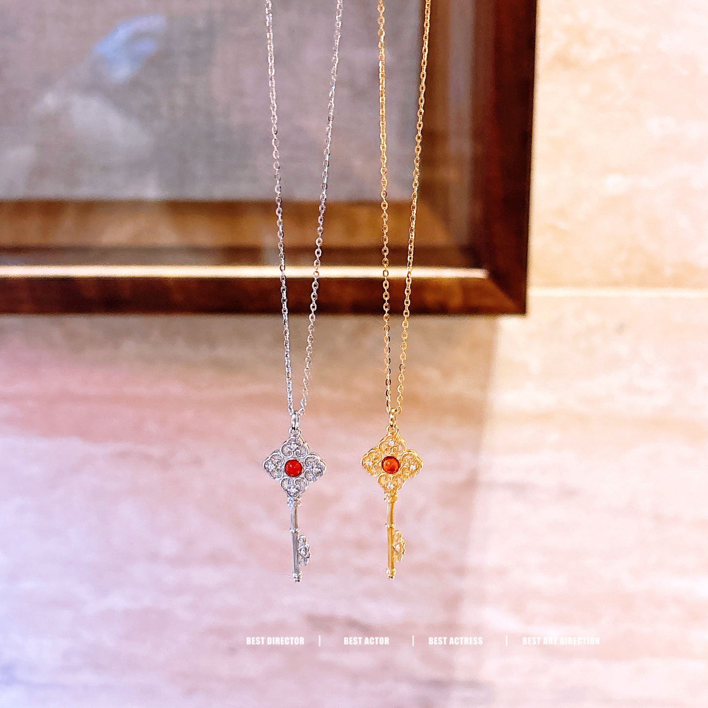 シック純銀ネックレスゴールド 誕生日