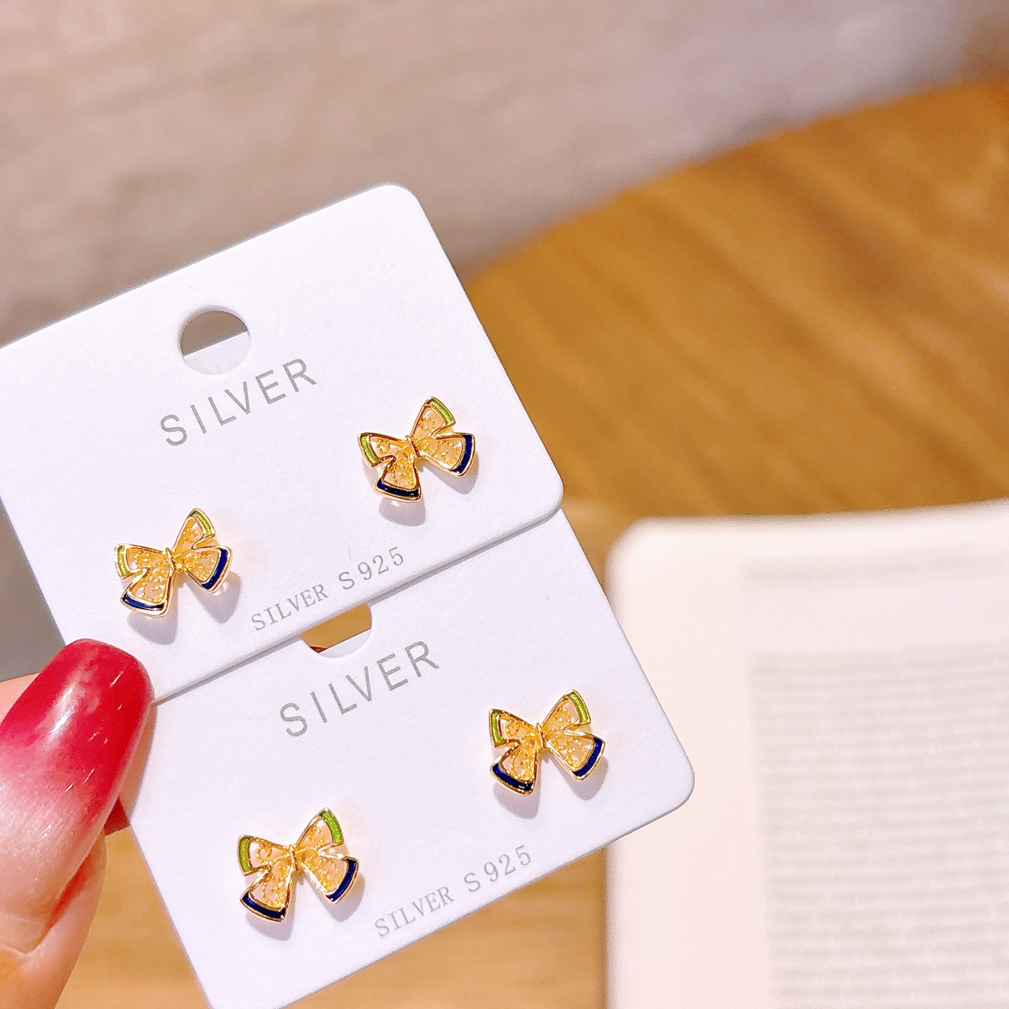 Hypoallergenic Silver Earrings Minimalist Gift for Her Gold