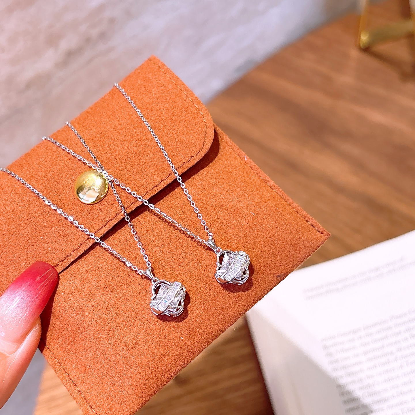 S925 Sterling Silver Necklace Precision Housewarming Gold