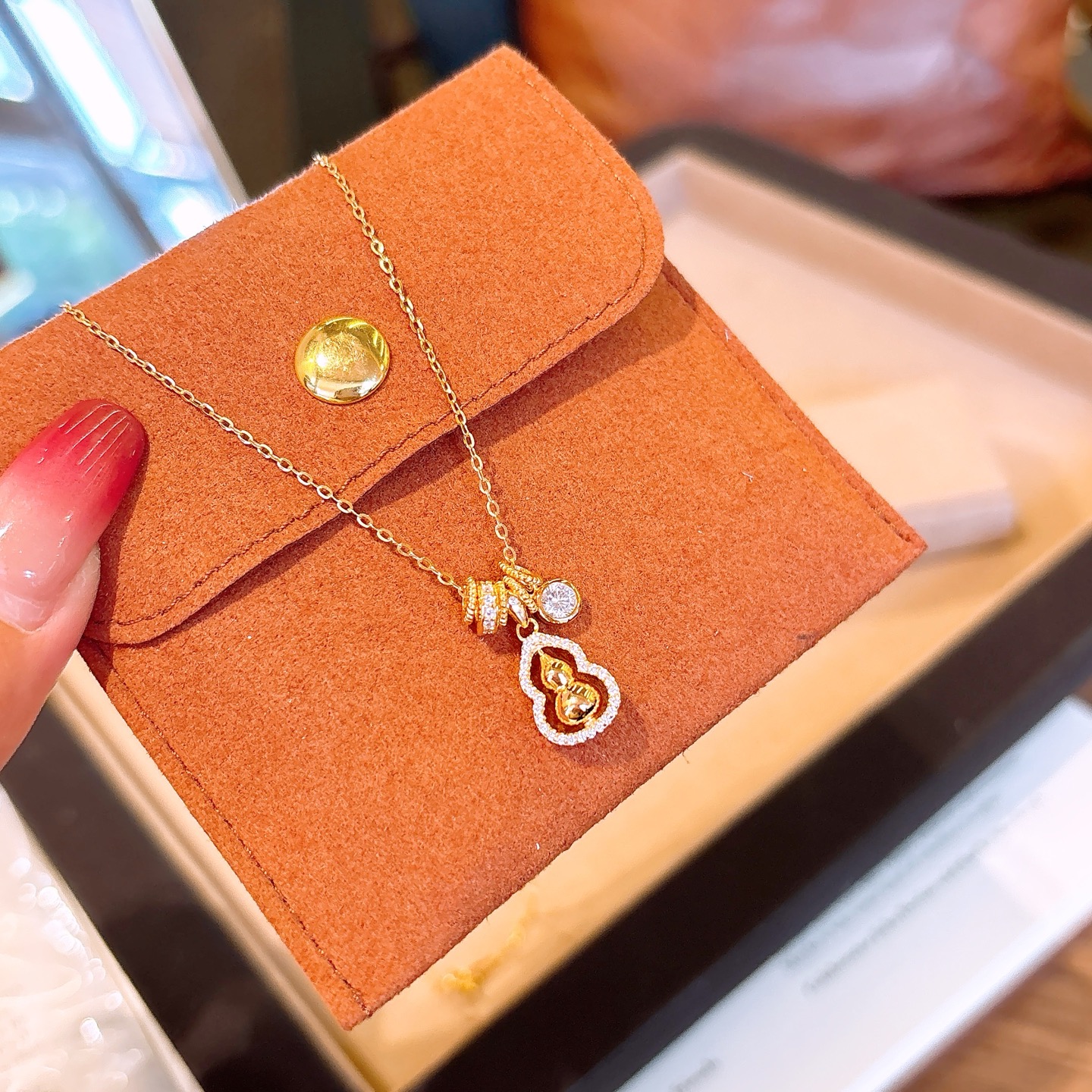 清純S925スターリングシルバーネックレスゴールド パーティー