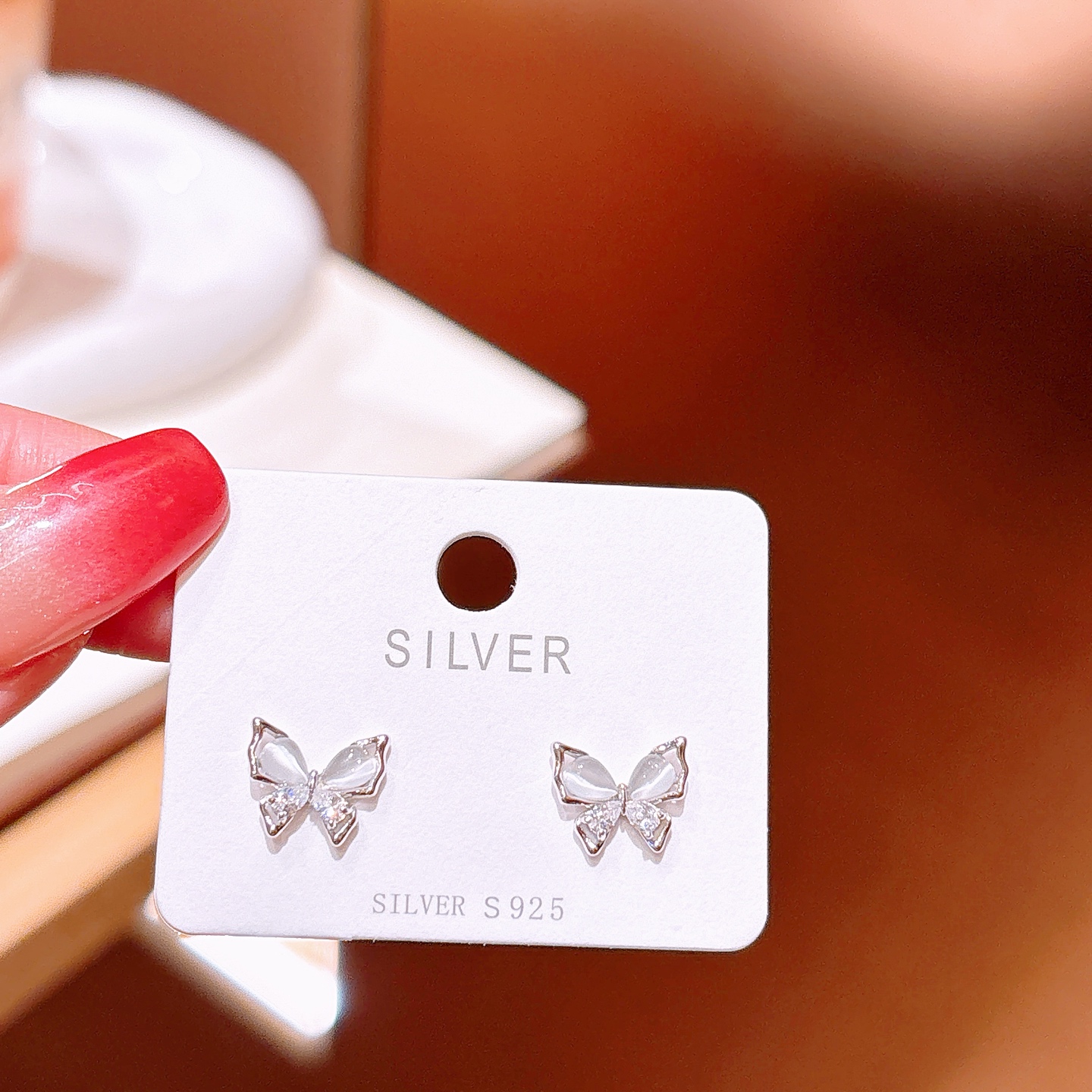 幻想的純銀イヤリングシルバー 記念日