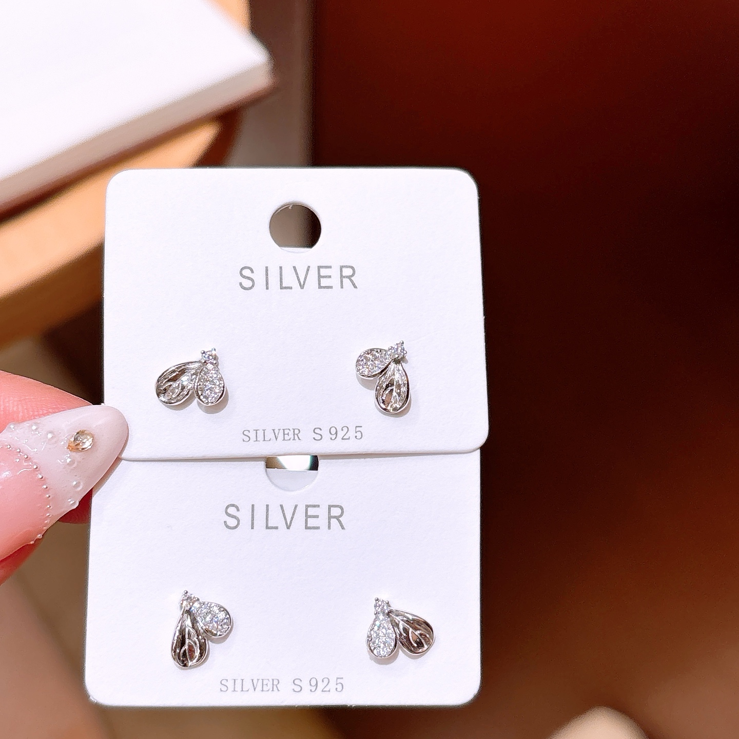 遊び心高品質シルバーイヤリングゴールド 新築祝い