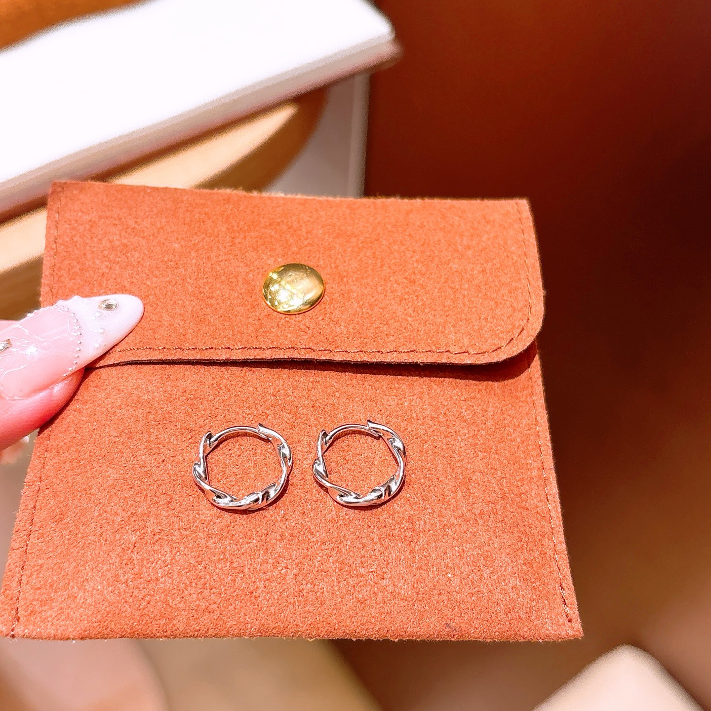 Solid Silver Ear Cuffs Sweet Teacher's Day Silver