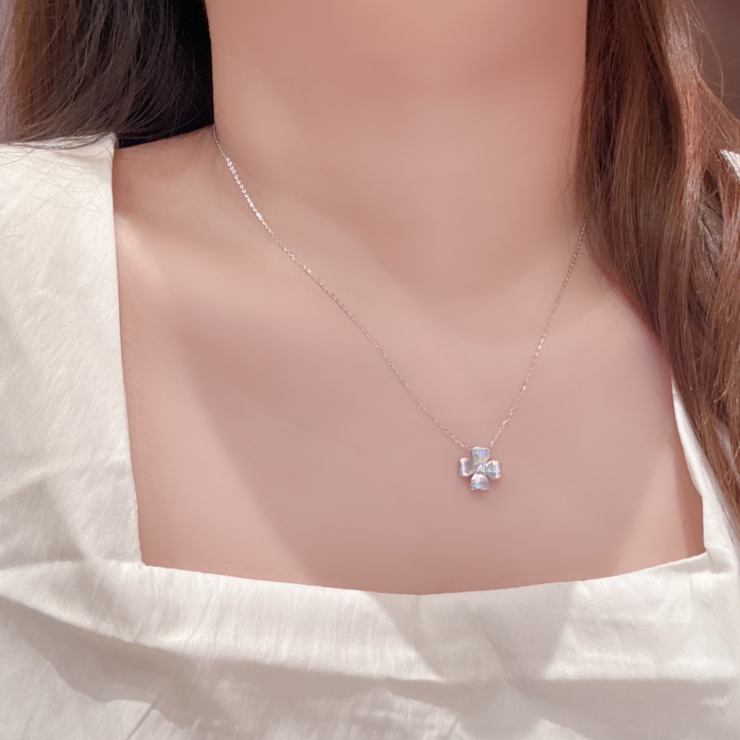 可愛いアレルギー対応シルバーネックレスシルバー 自分へのご褒美