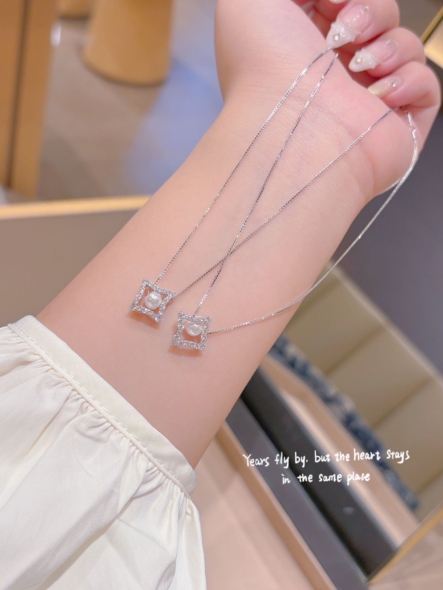 甘いニッケル無添加銀ネックレスゴールド ウェディング