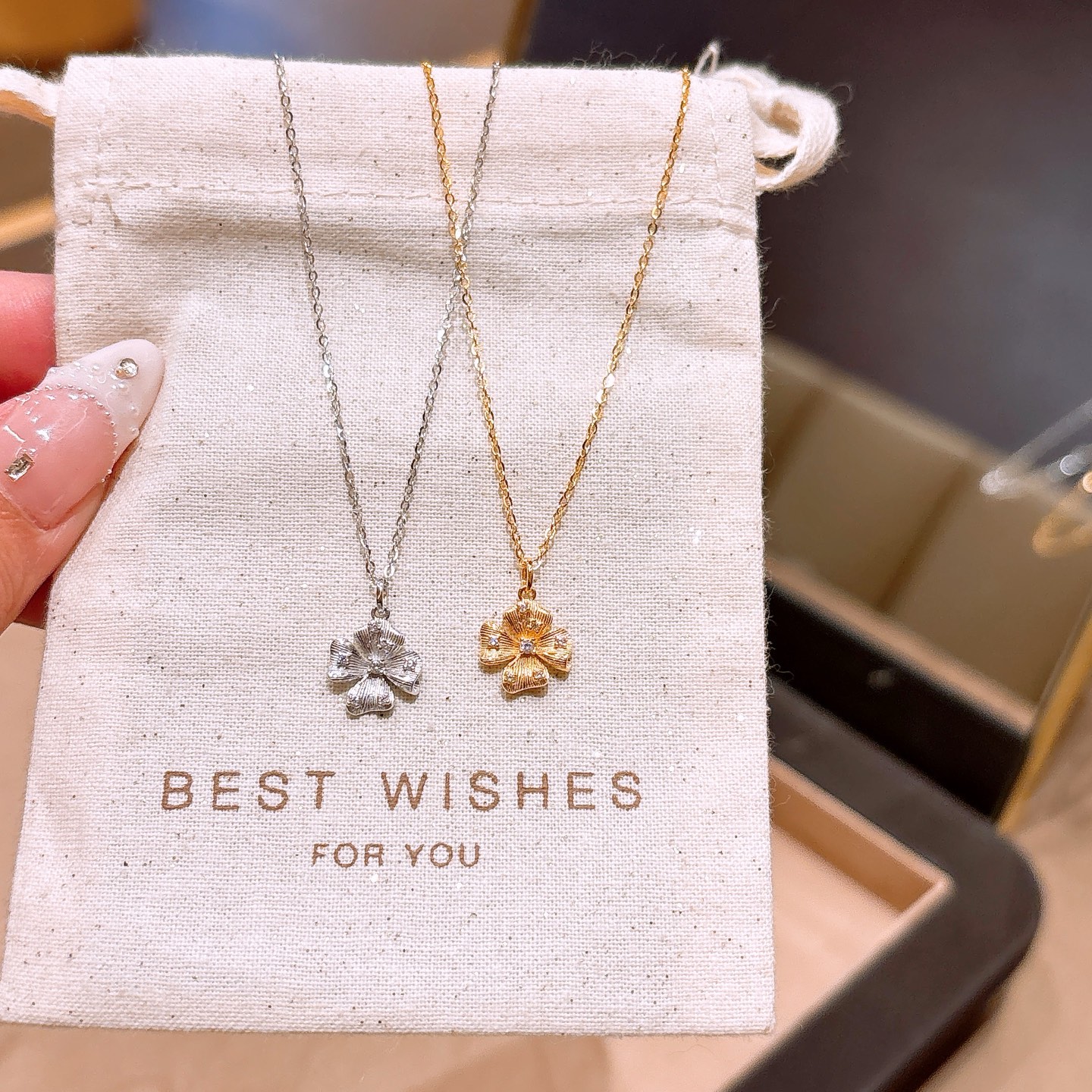 遊び心ニッケル無添加銀ネックレスシルバー 旅行