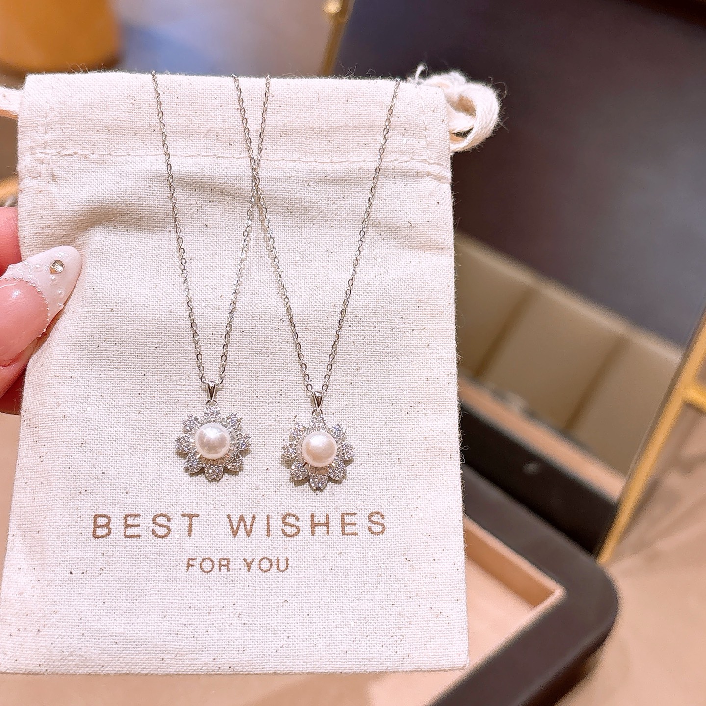 ガーリー高品質シルバーネックレスゴールド 自分へのご褒美