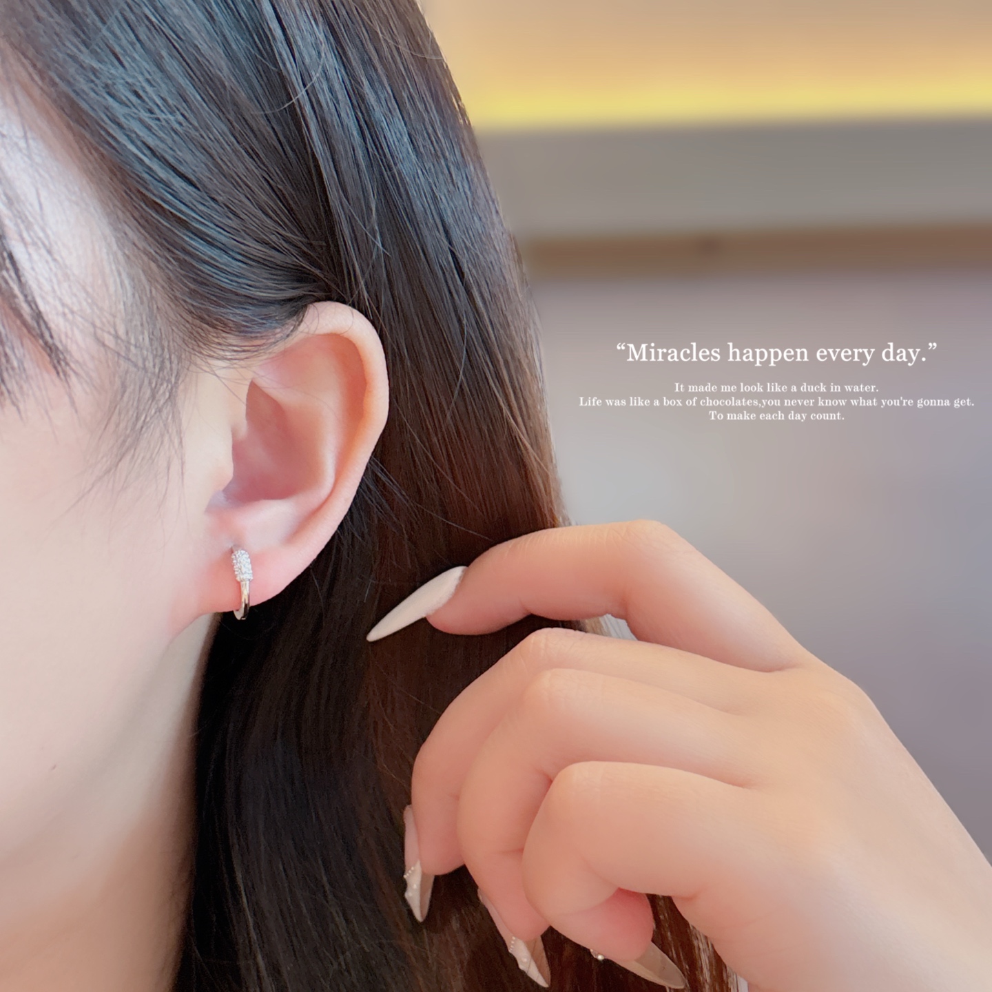 韓国風S925スターリングシルバーイヤーカフシルバー 新築祝い