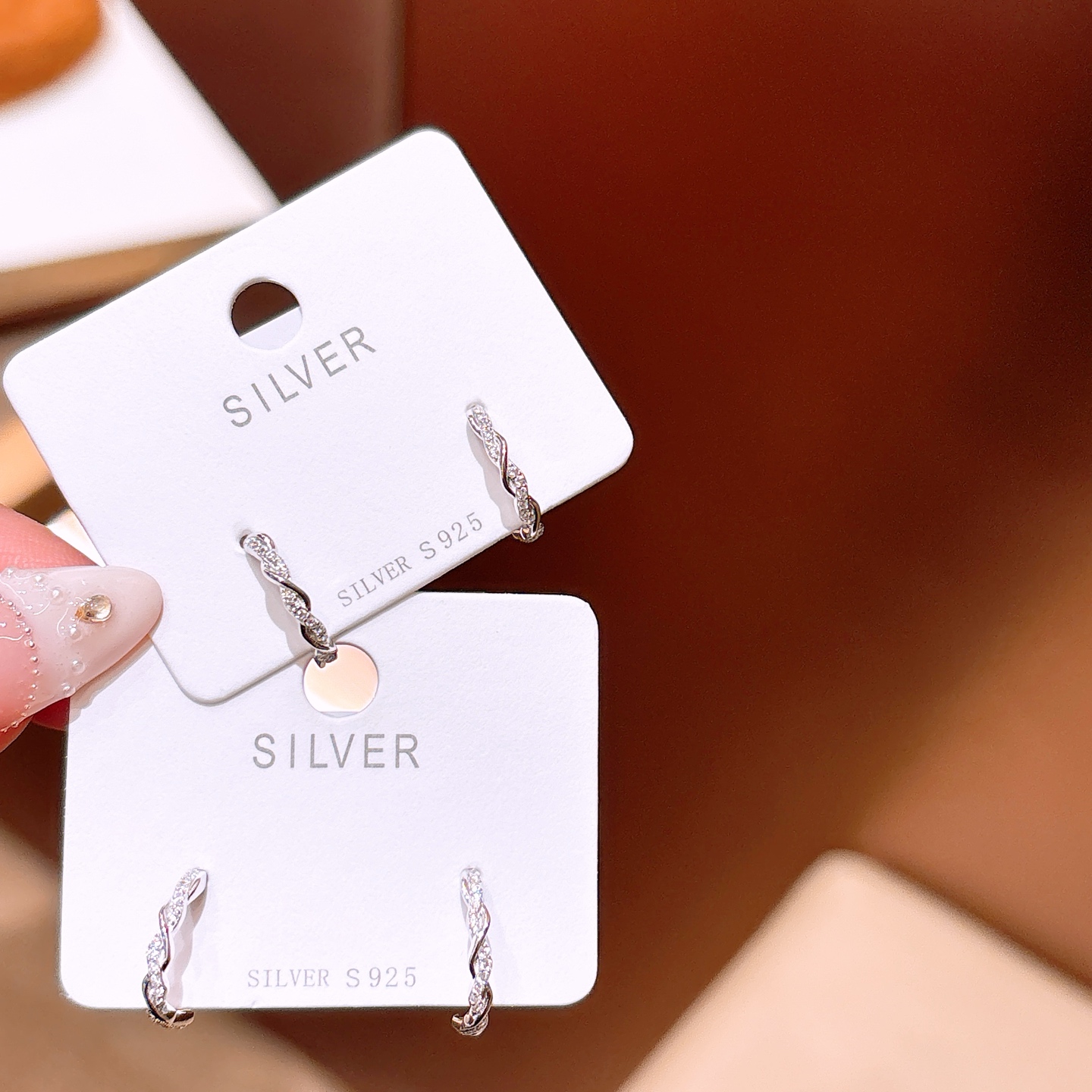 Low Allergy Silver Earrings Gentle Wedding Silver