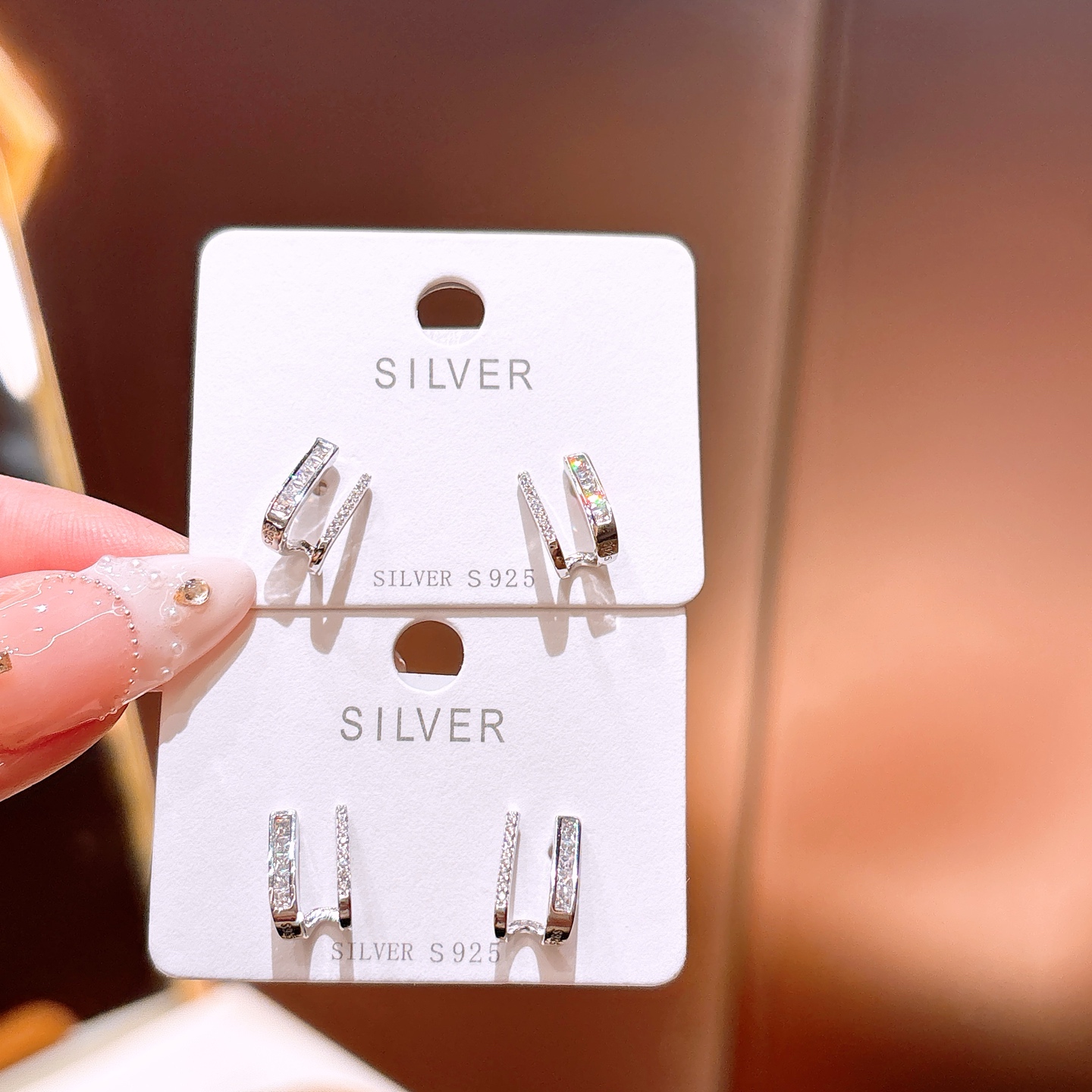 森ガールニッケル無添加銀イヤリングシルバー 晩餐会