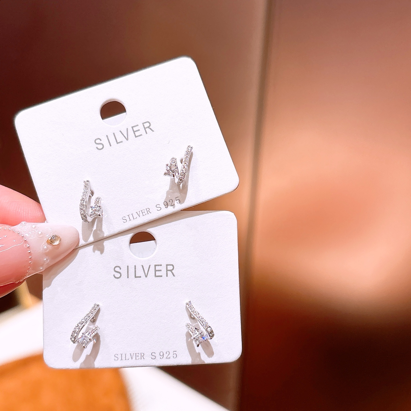 ファッション高品質シルバーイヤリングゴールド 通勤