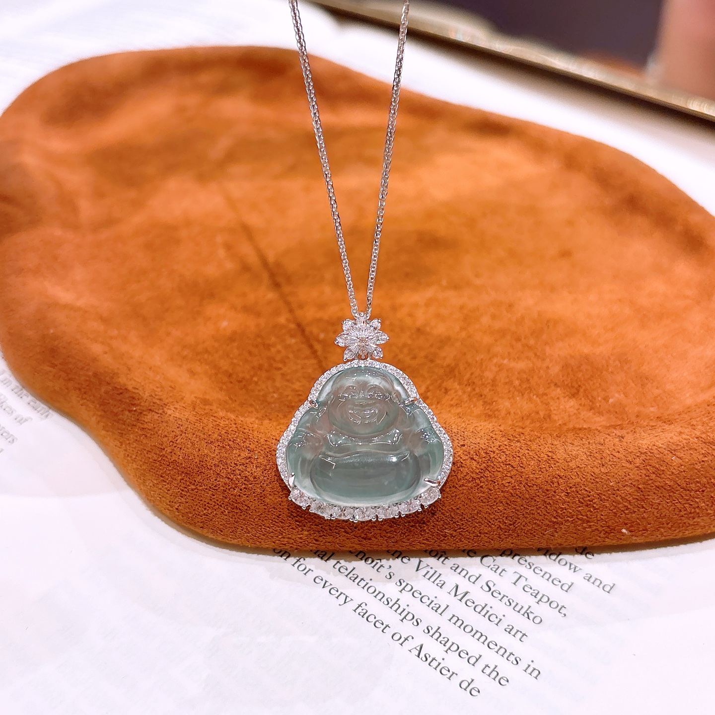 Fine Silver Jadeite Necklace Ultra Minimal Wedding Gold