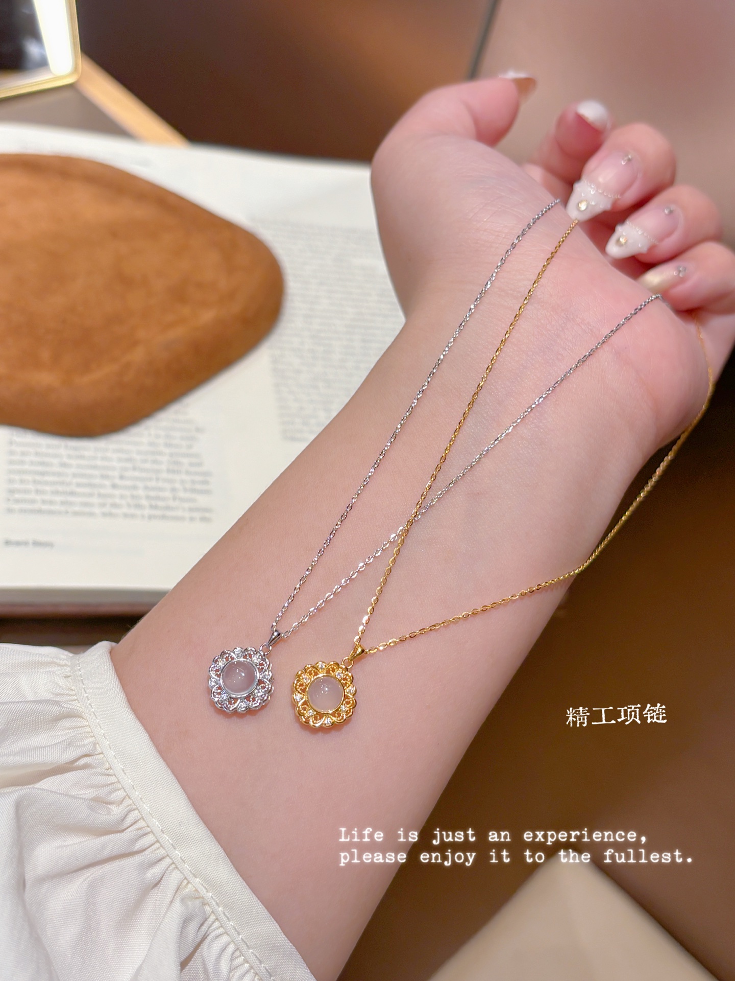 韓国風低アレルギー銀ネックレスシルバー ギフト