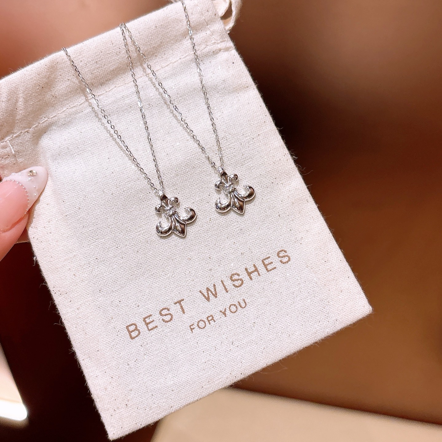 森ガールアレルギー対応シルバーネックレスシルバー デート