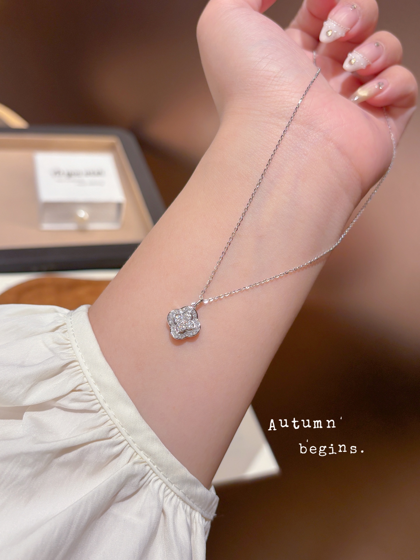 ガーリーS925スターリングシルバーネックレスゴールド 年次パーティー