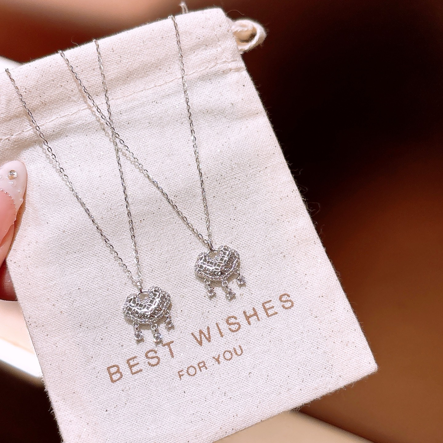 レトロ純銀ネックレスゴールド プロポーズ