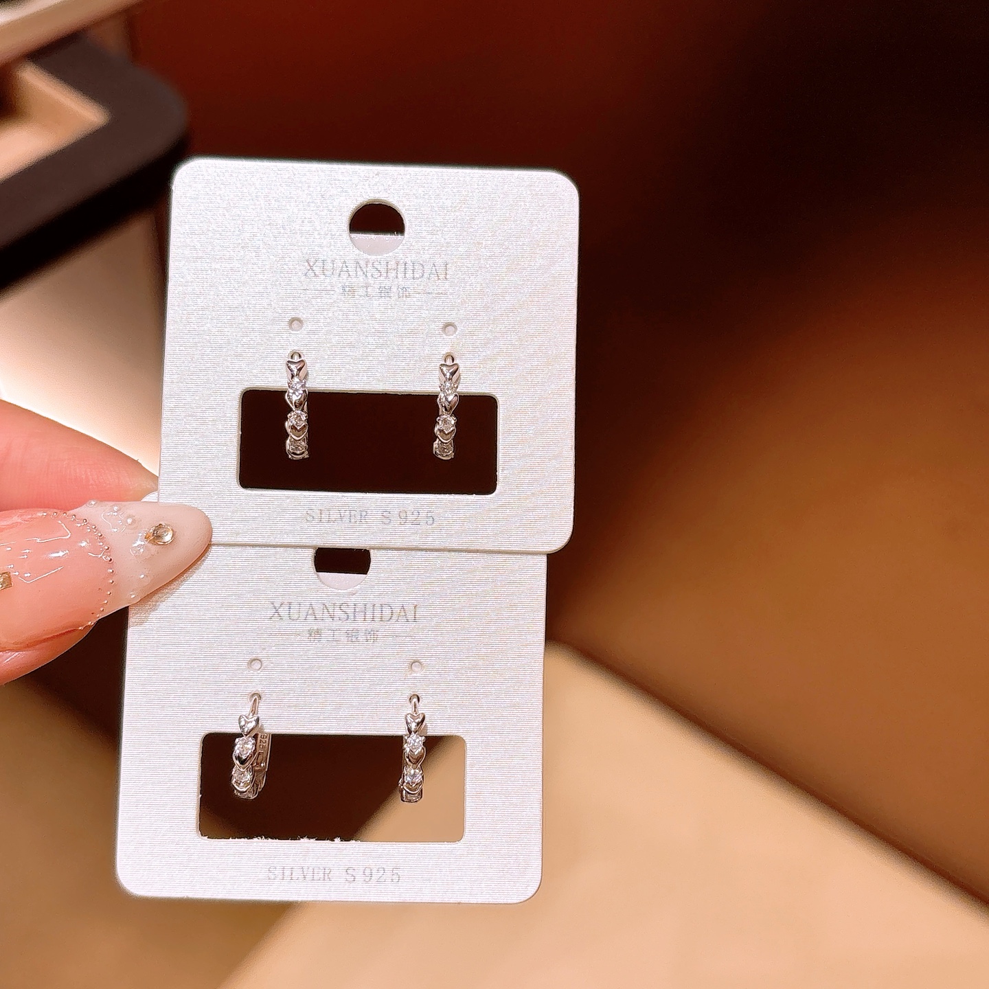 森ガールニッケル無添加銀イヤーカフゴールド バレンタインデー