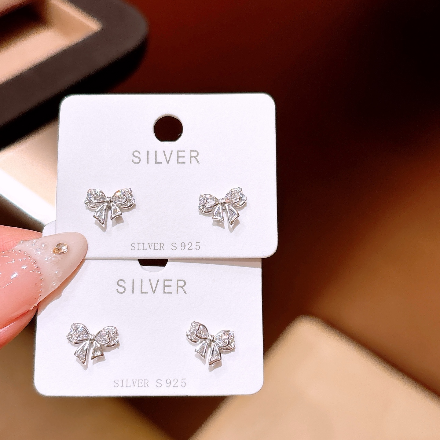 幻想的925シルバーイヤリングシルバー プロポーズ