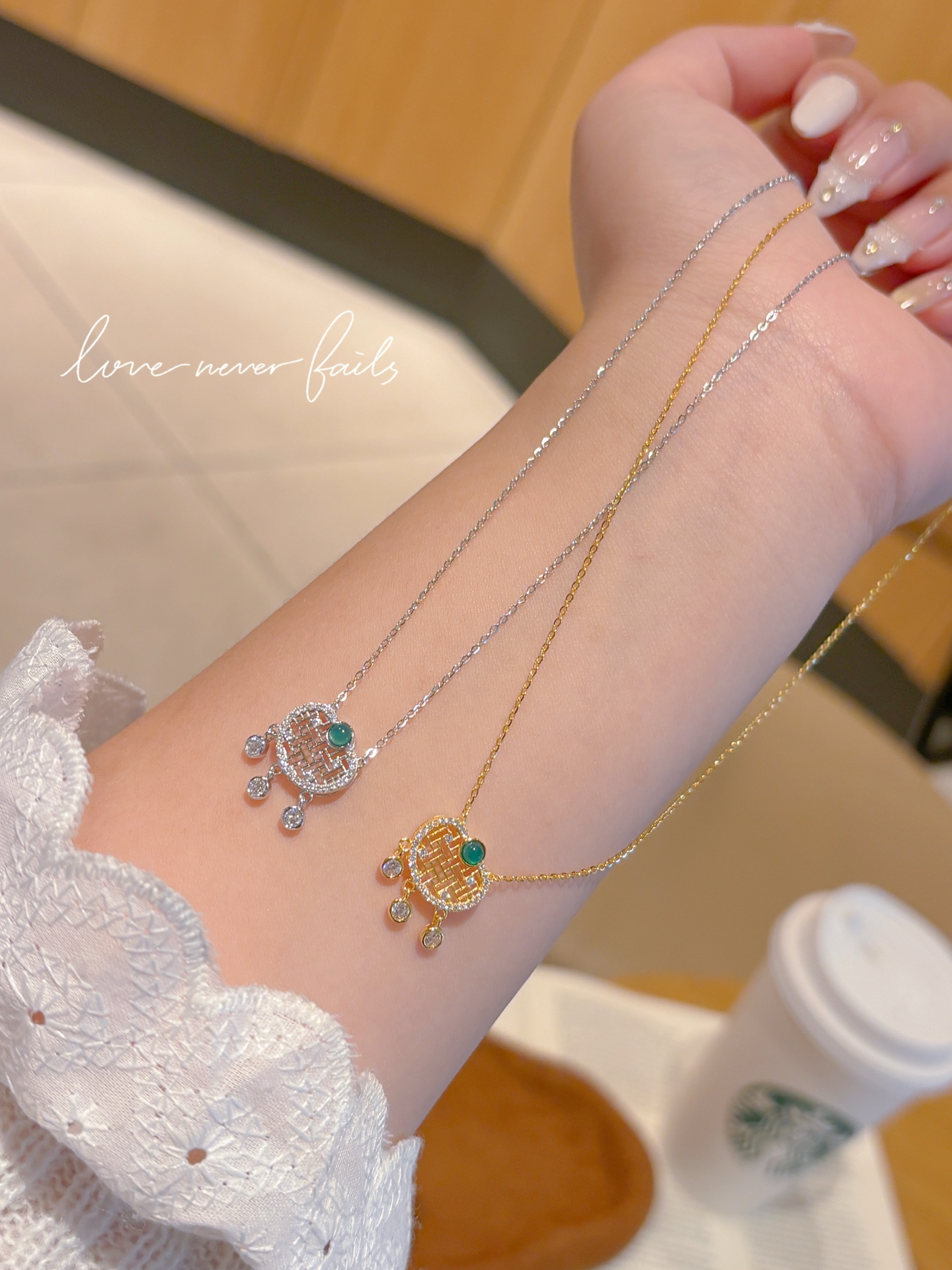 清純925シルバーネックレスゴールド 婚姻届提出