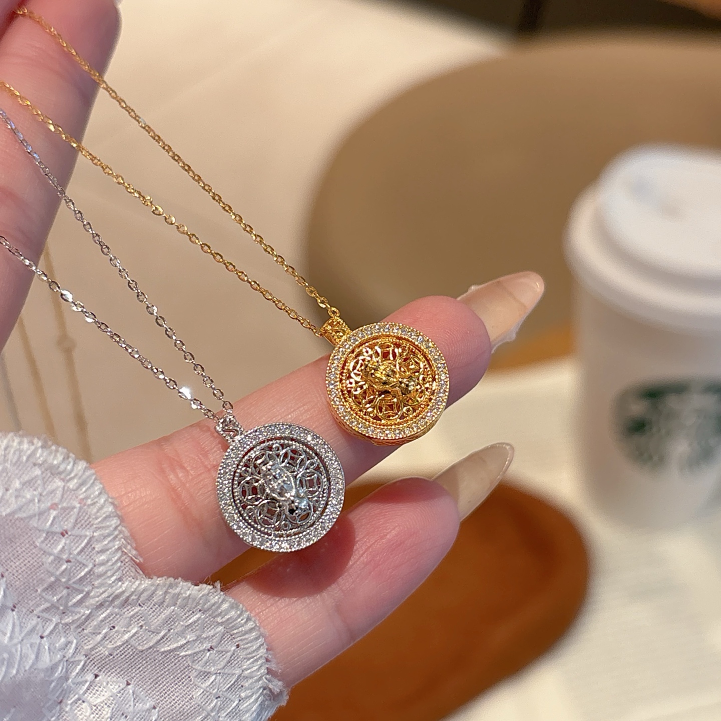 精巧S925スターリングシルバーネックレスシルバー 婚姻届提出