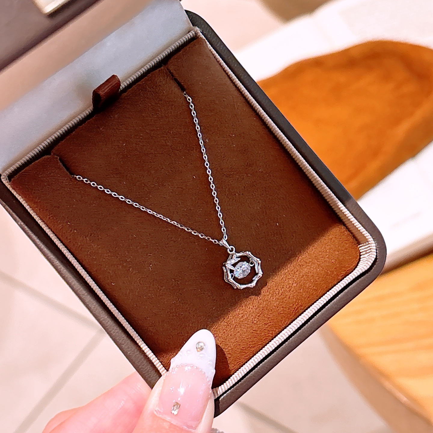 遊び心低アレルギー銀ネックレスゴールド 新築祝い