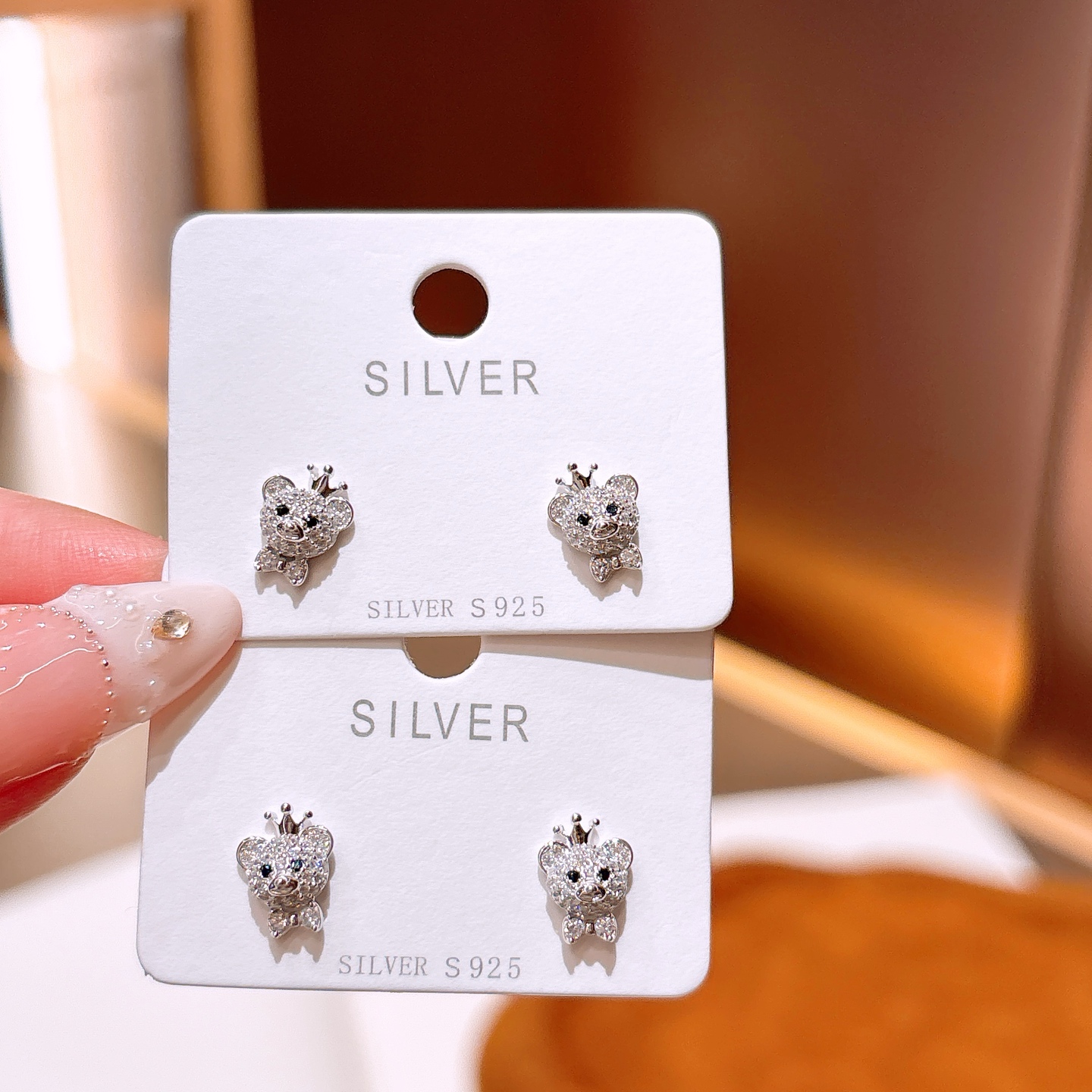 ガーリーニッケル無添加銀イヤリングゴールド 告白