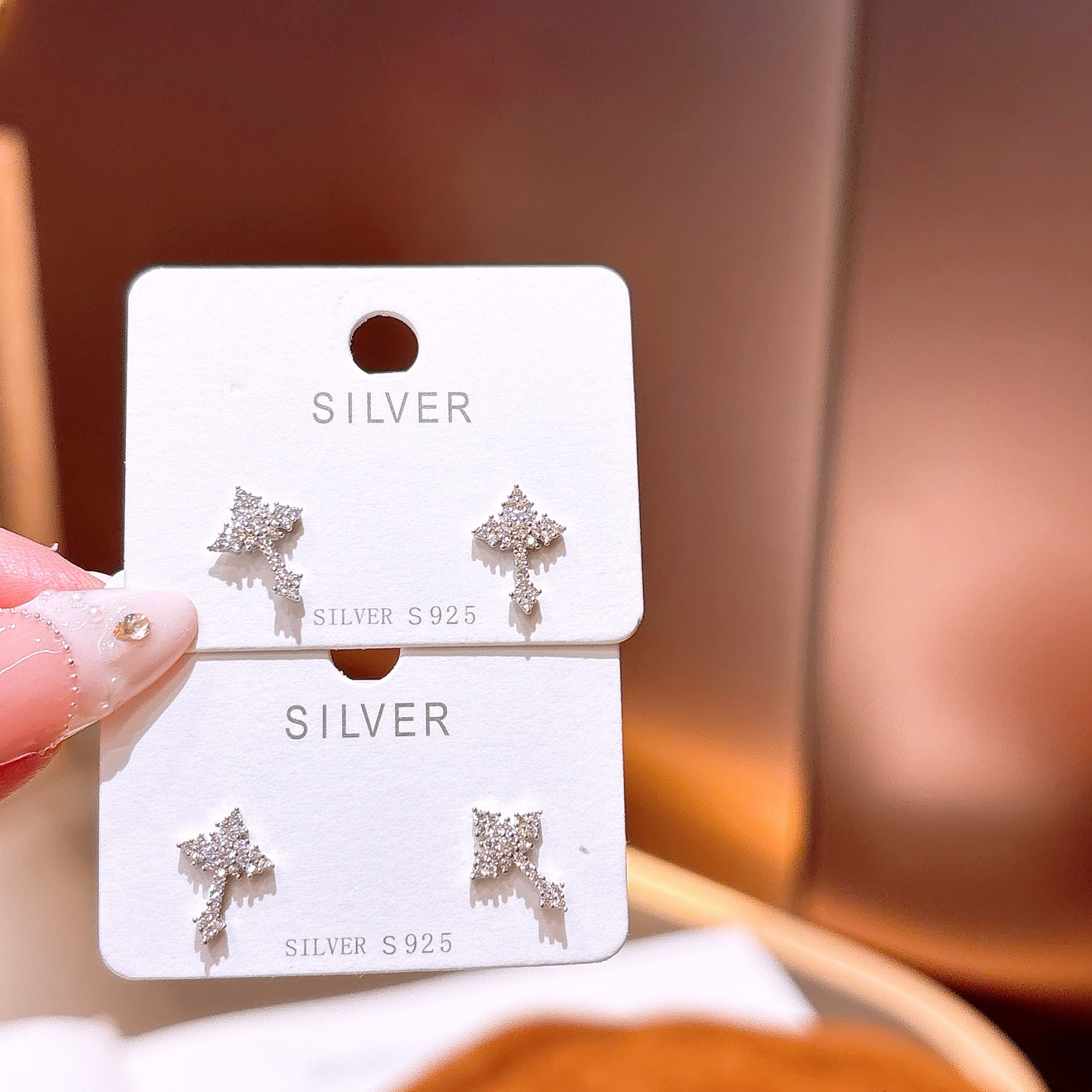 ユニークS925スターリングシルバーイヤリングシルバー 通勤