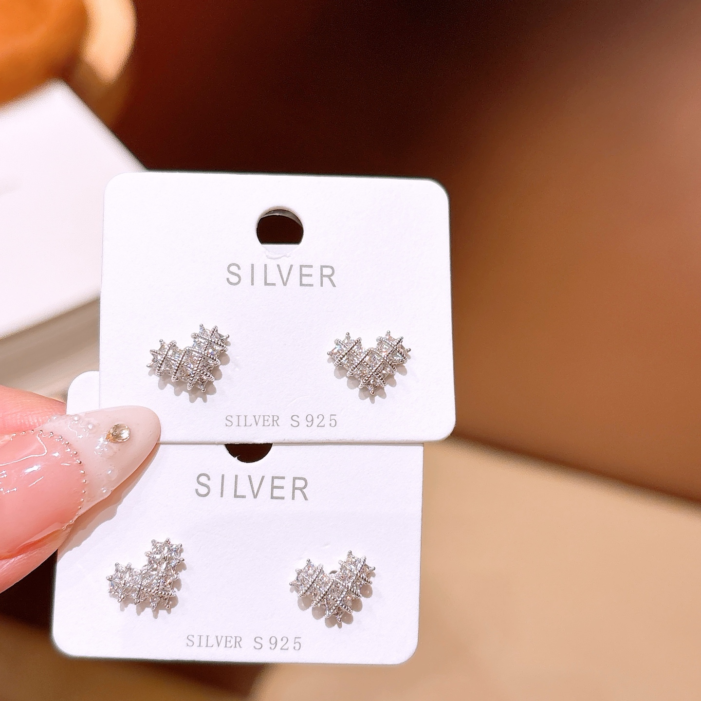 ラグジュアリー低アレルギー銀イヤリングゴールド ウェディング