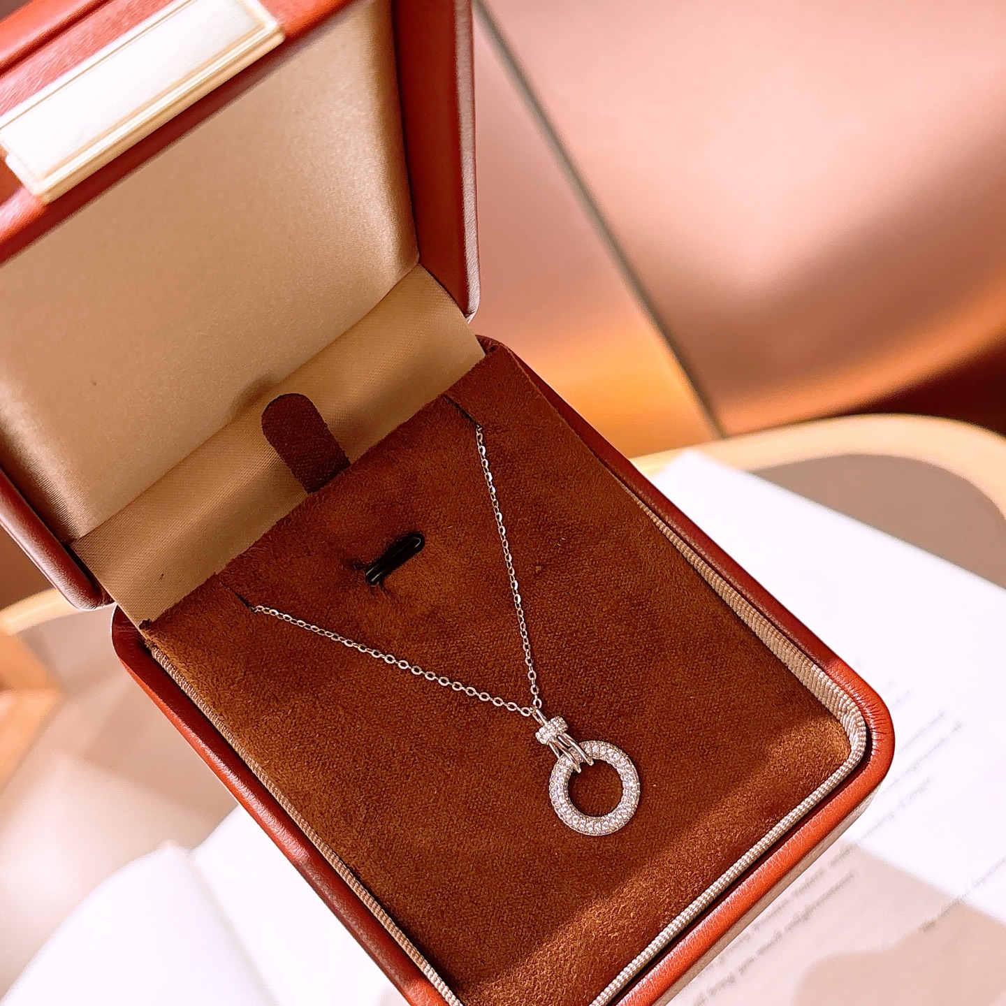 韓国風S925スターリングシルバーネックレスゴールド ギフト