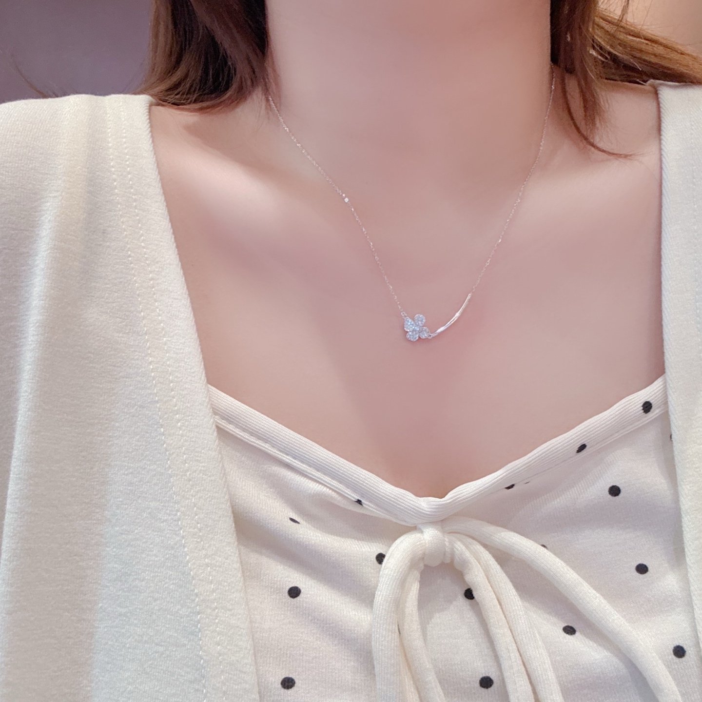 ミニマリスト純銀ネックレスシルバー ギフト