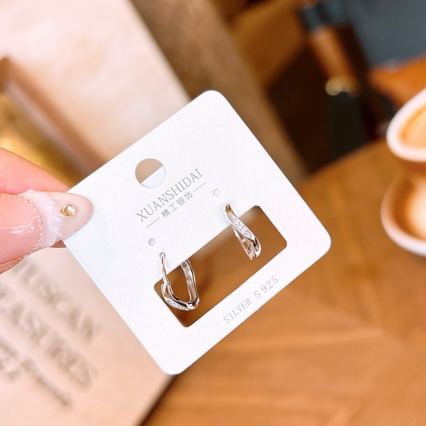 Solid Silver Ear Cuffs Korean Style Spring Festival Silver