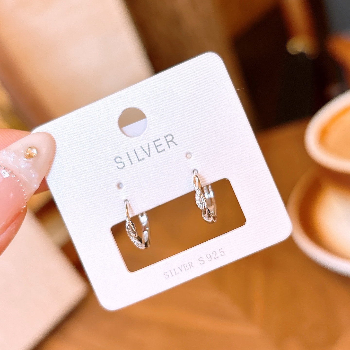 Solid Silver Ear Cuffs Intellectual Wedding Favor Silver