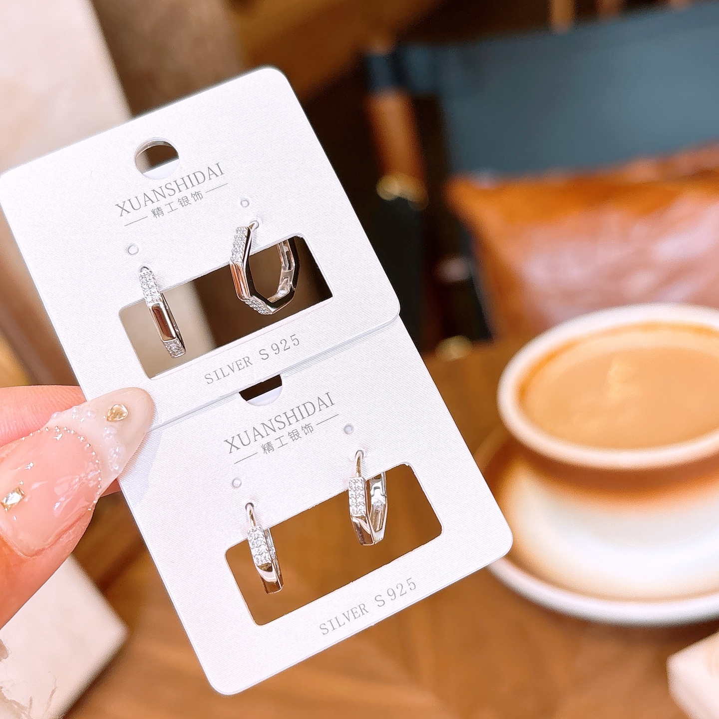 Solid Silver Ear Cuffs Korean Style Wedding Favor Silver