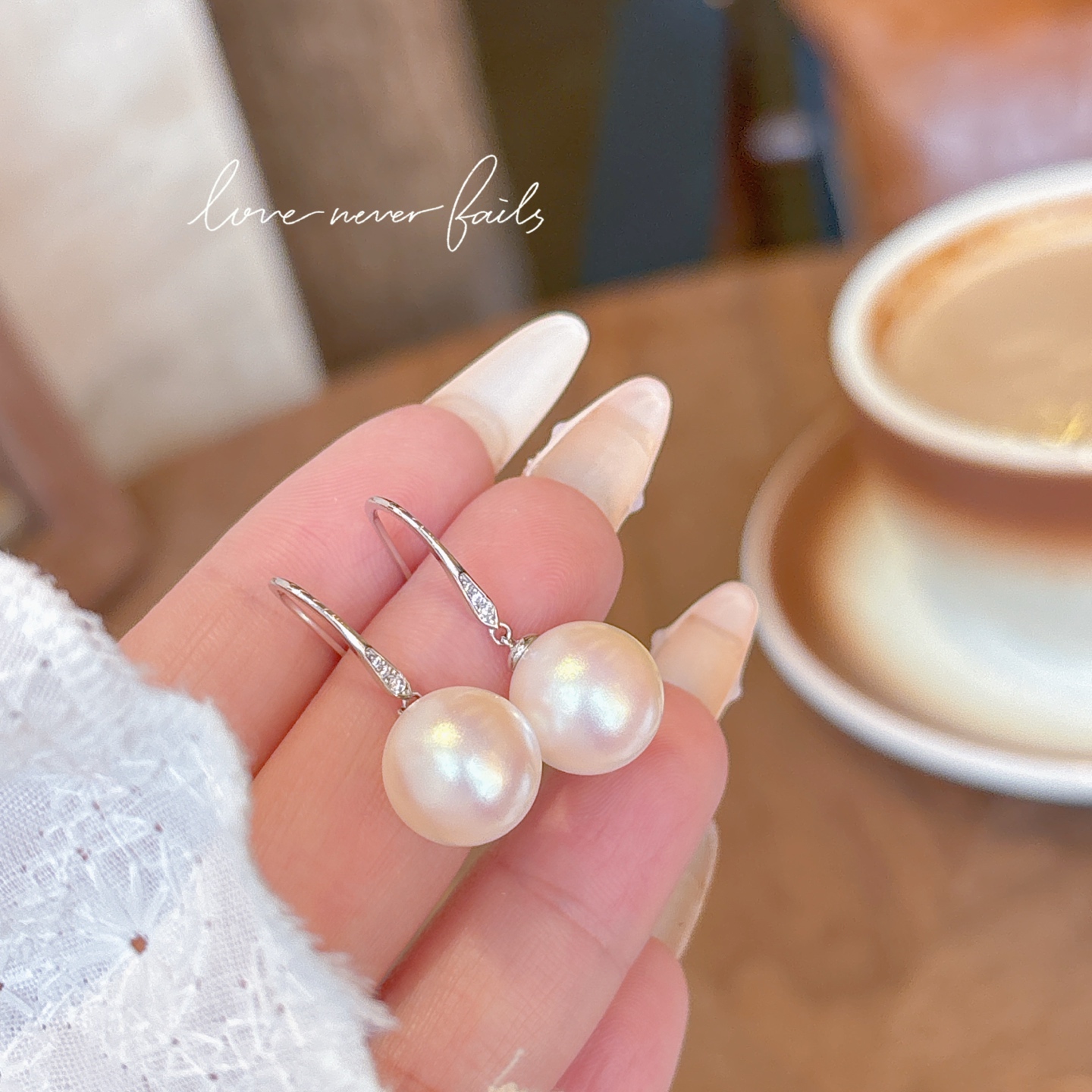 Nickel Free Silver Drop & Thread Earrings Light Luxury New Year Gold