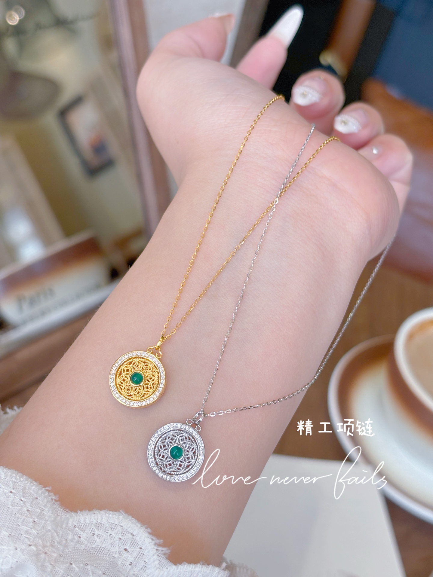 柔らか925シルバーネックレスゴールド 親友へのプレゼント