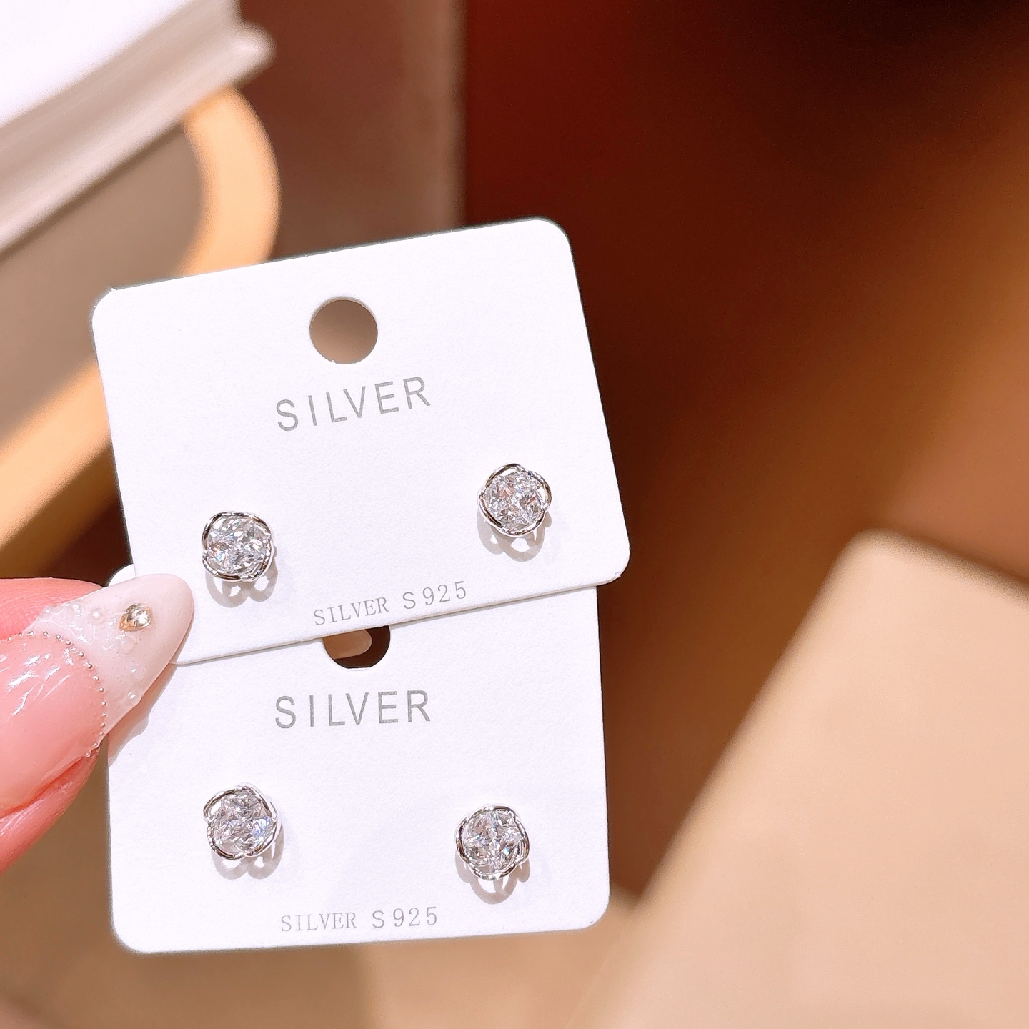 さわやか系低アレルギー銀イヤリングシルバー 晩餐会