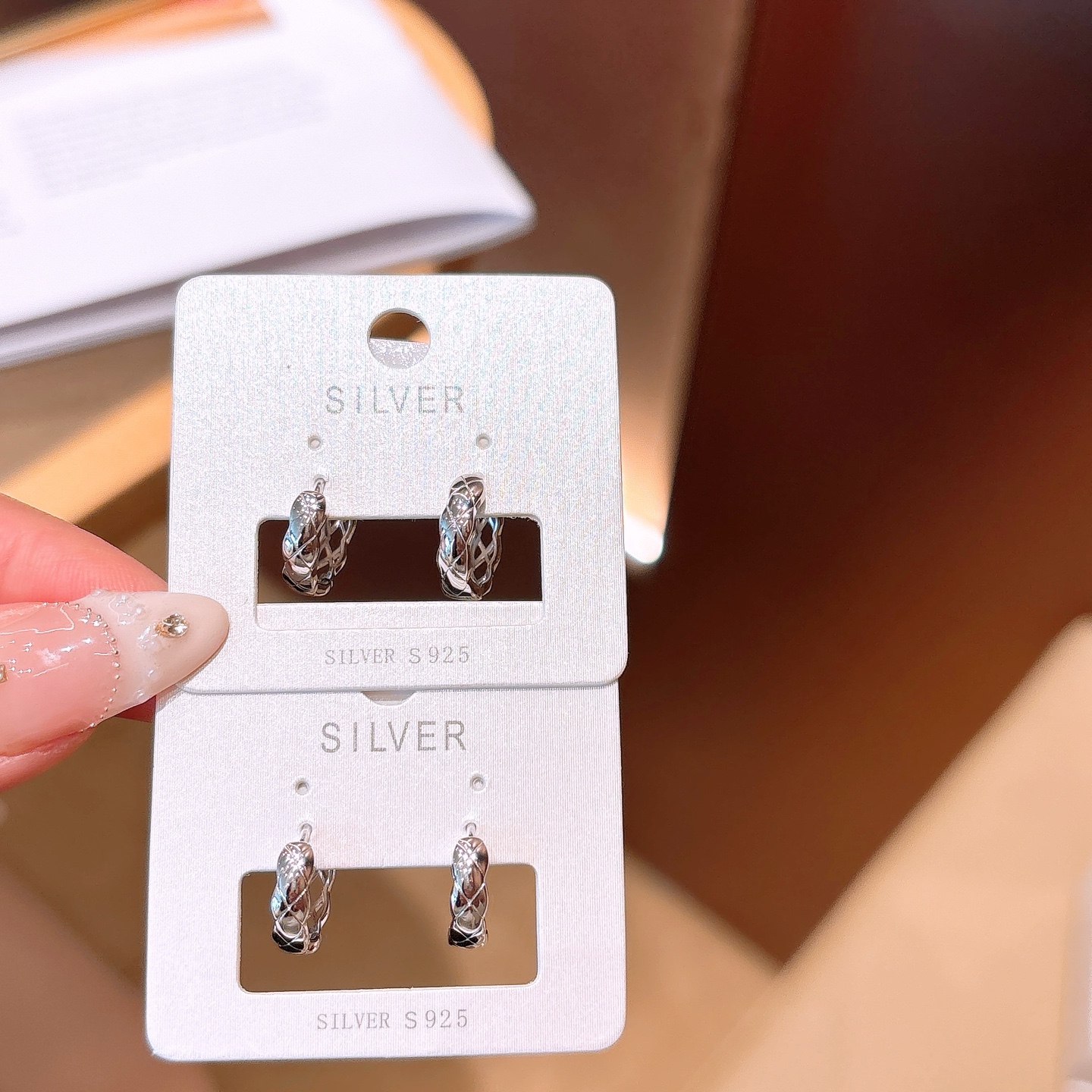Hypoallergenic Silver Ear Cuffs Sweet & Cool Office Silver