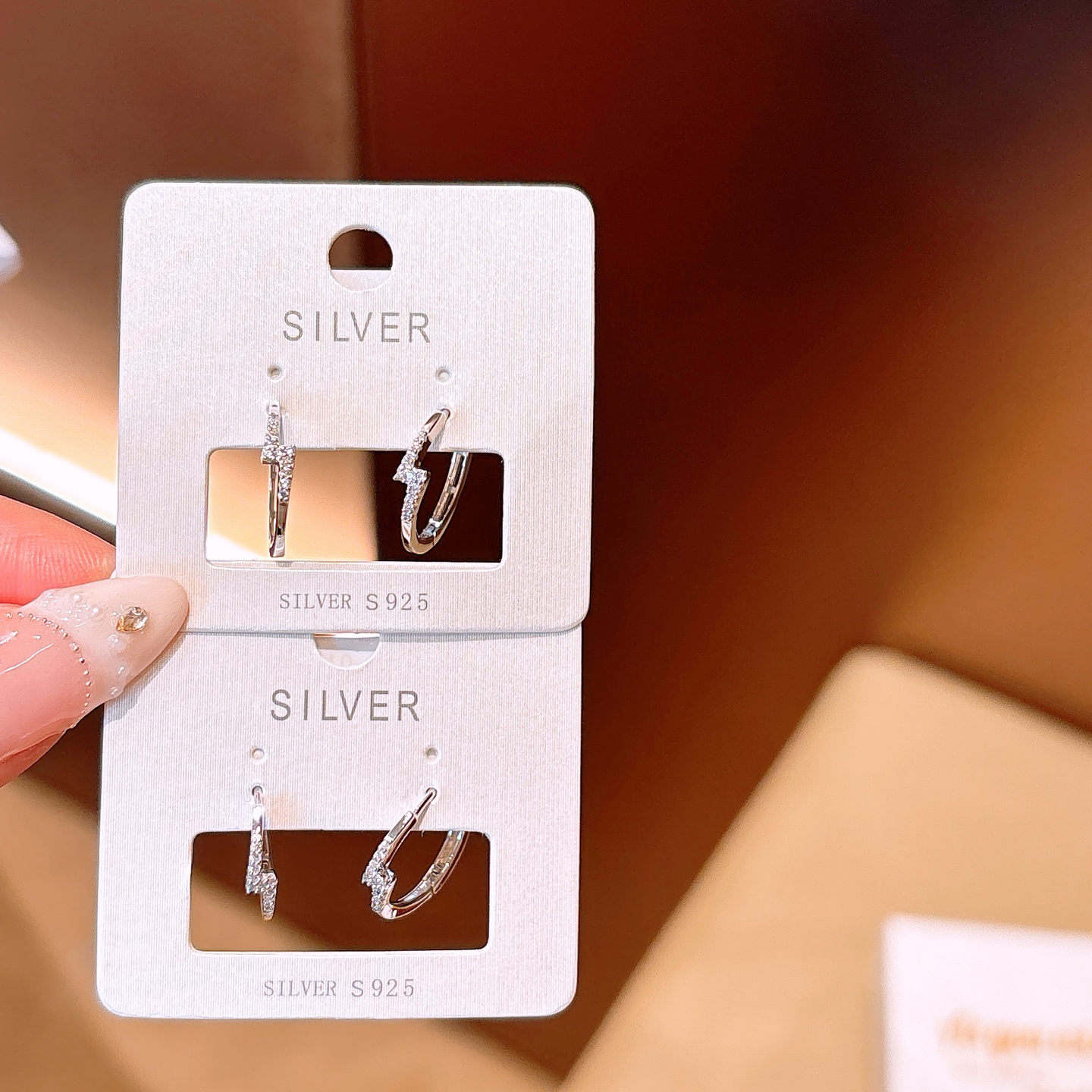 Solid Silver Ear Cuffs Vintage Annual Party Silver