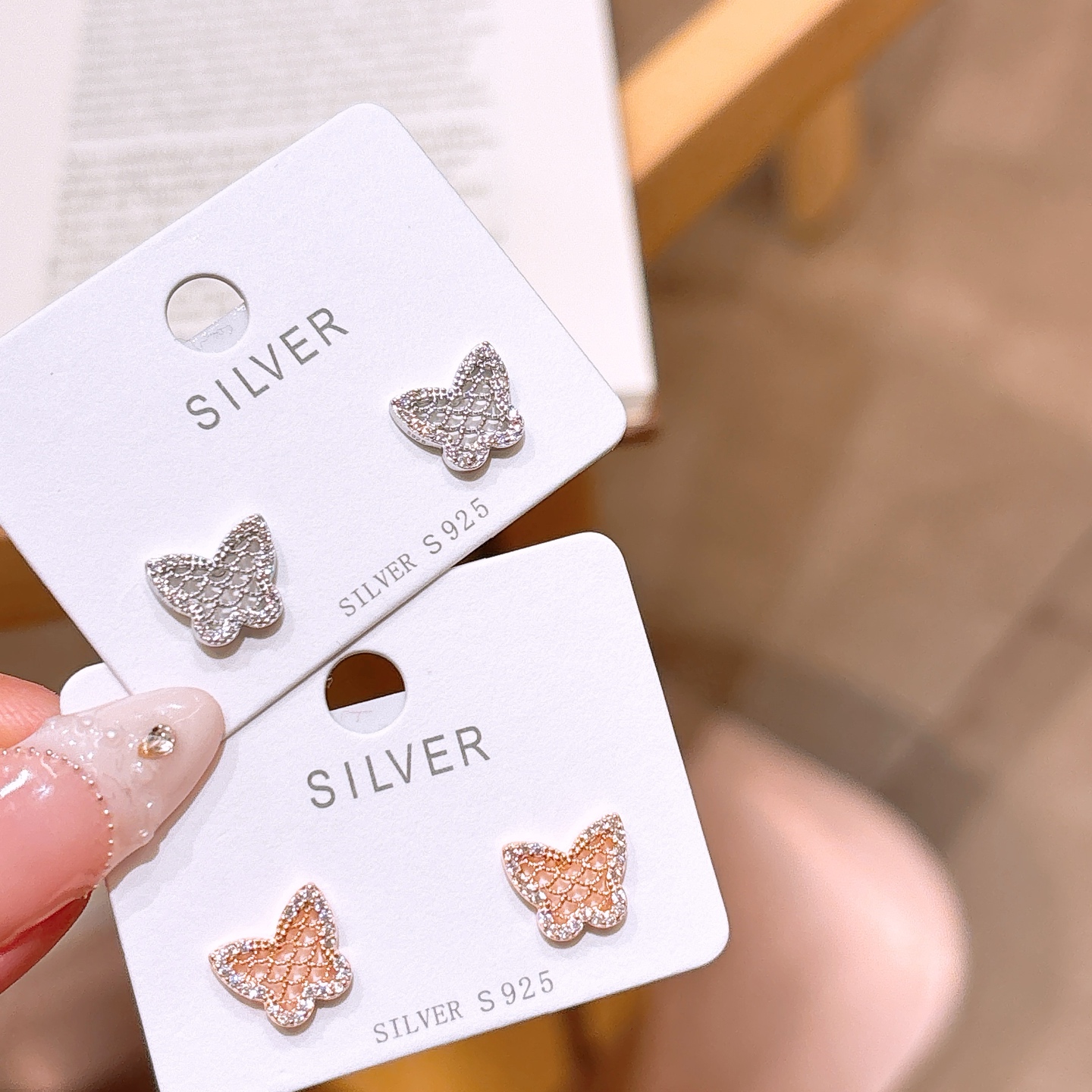 高級感925シルバーイヤリングシルバー 晩餐会