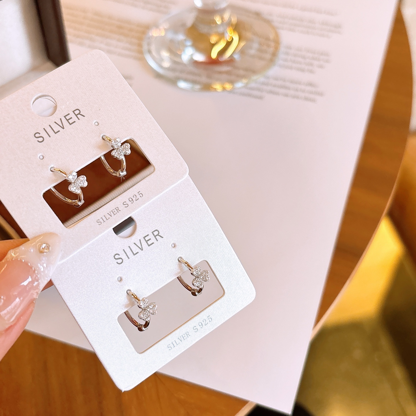 ラグジュアリー高品質シルバーイヤーカフシルバー 告白