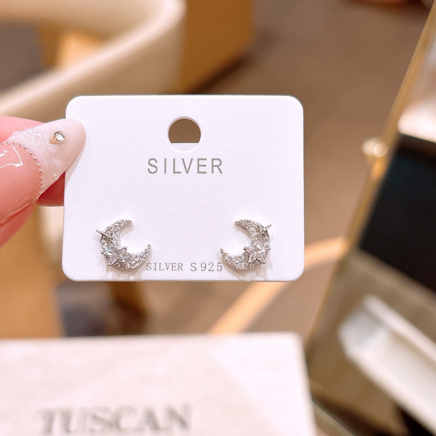 ロマンチック純銀イヤリングゴールド 春節