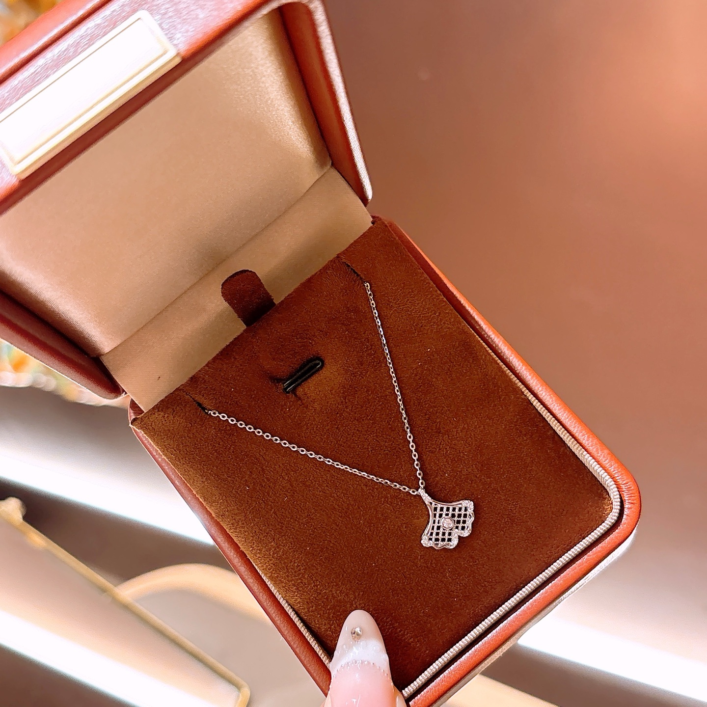 甘いS925スターリングシルバーネックレスゴールド 婚姻届提出