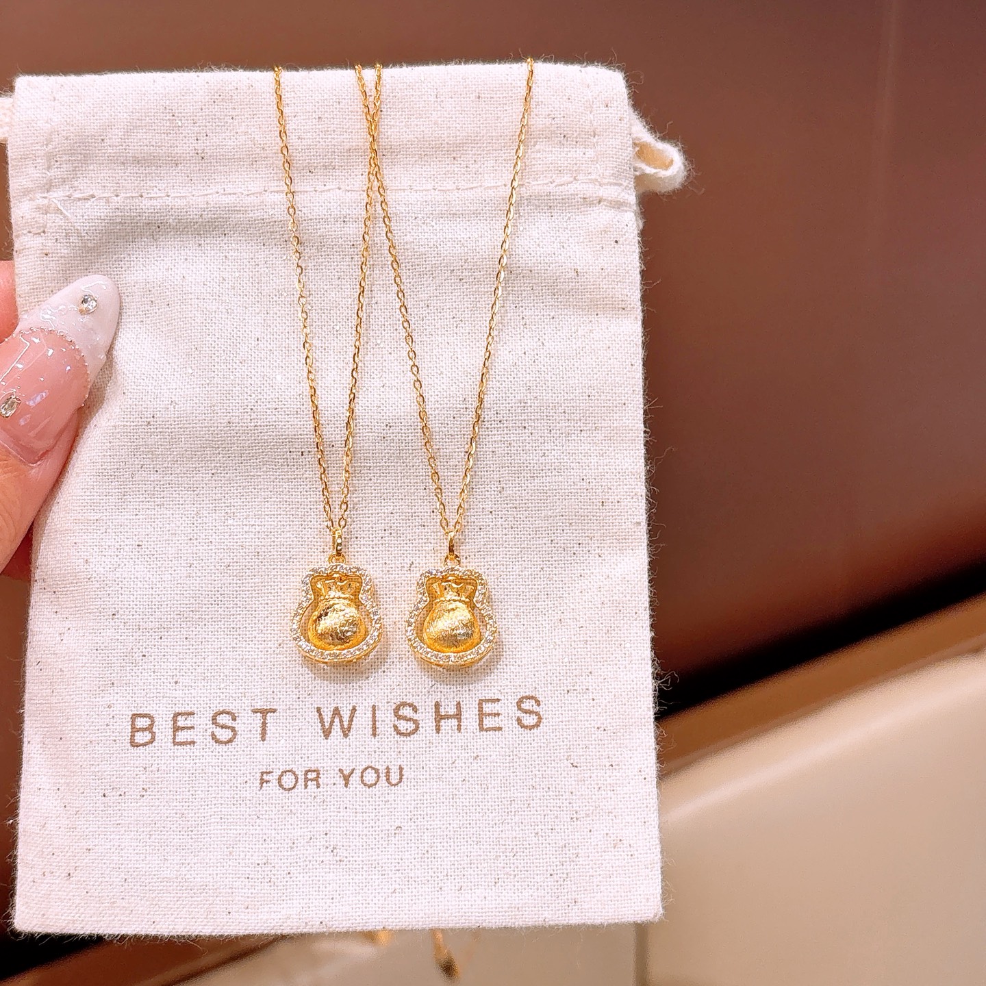 ガーリー高品質シルバーネックレスゴールド 父の日