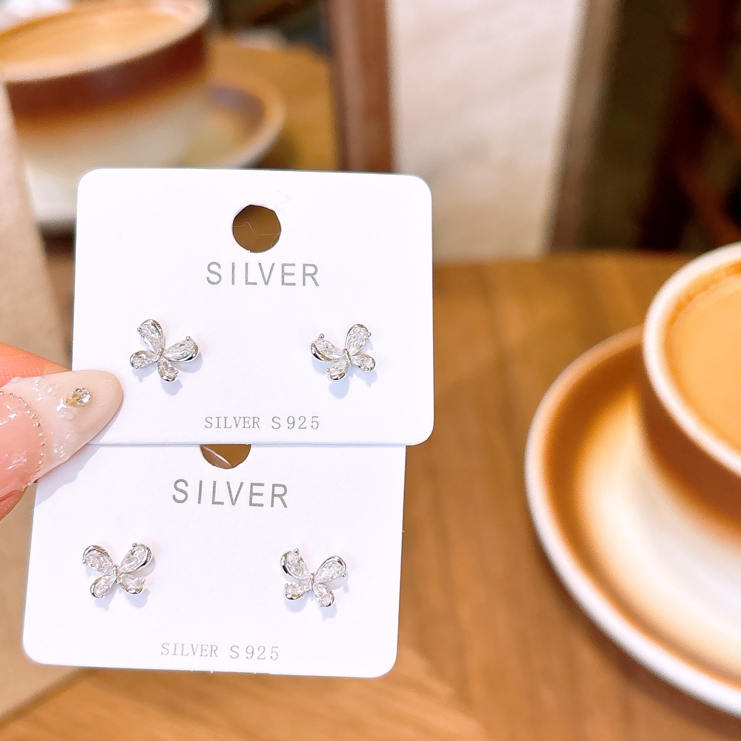 ミニマリストニッケル無添加銀イヤリングゴールド 旅行