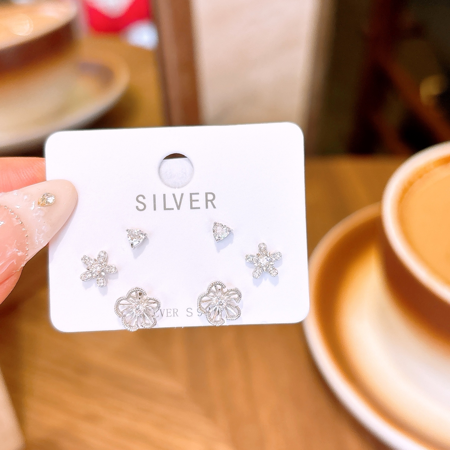 ミニマル高品質シルバーイヤリングシルバー 記念日